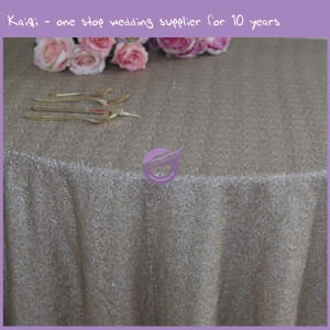 gold net sequins table cloth