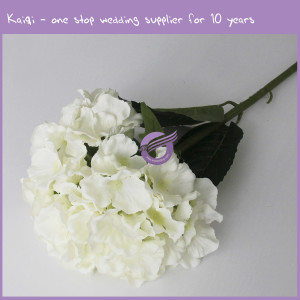 ivory wedding real touch decorative hydrangea 