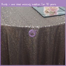 Blush Net Sequins Table Cloth MX2804E