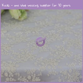 Ivory Net Embroidery Table Cloth 16070