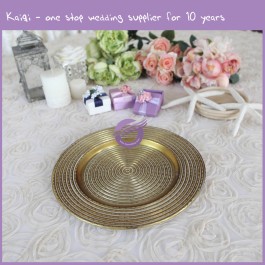 gold glass charger plate 16122