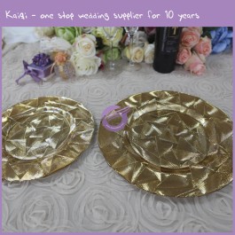gold glass charger plate 17908