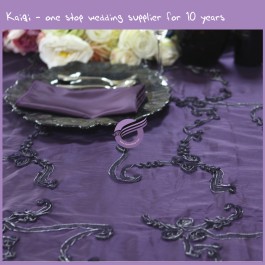 Purple Taffeta Embroidery Overlay 20804