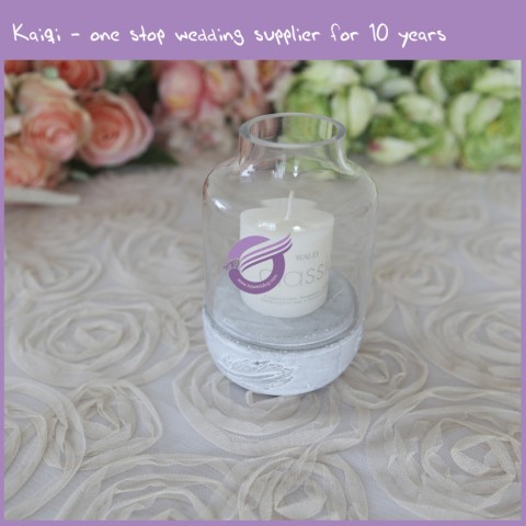 glass candle holder k7101