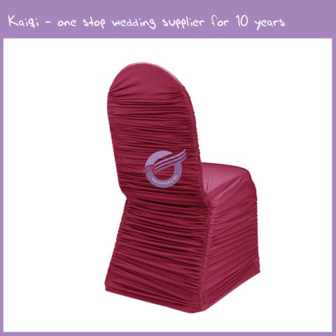 Hot Pink Roughed Spandex Chair Cover 951
