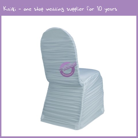 Light Blue Roughed Spandex Chair Cover 951