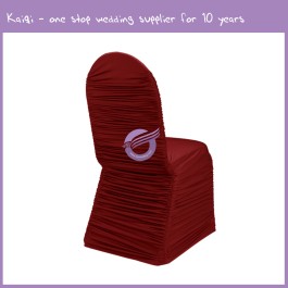 Red Roughed Spandex Chair Cover 951