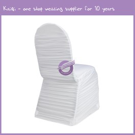 White Roughed Spandex Chair Cover 951