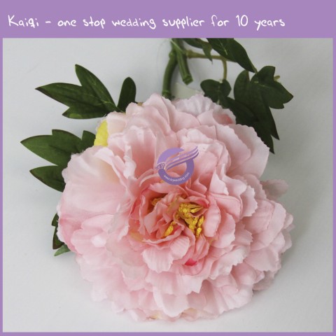 Pink Wedding Decoration Real Touch Peony 18294