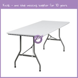 Plastic Lightweight Foldable 6ft Rectangular Table Kaiqi ZY00140