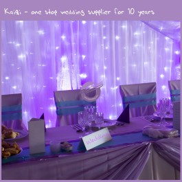Lavender Custom Size Voile Wedding Curtain Drap Panel