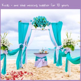 Turquoise 10ft Voile Panel Cheap Wedding Backdrop Sale