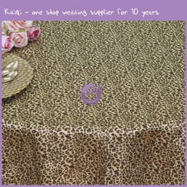 leopard satin printed tablecloth MY0903G