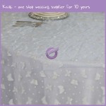 white organza butterfly cheap table cloth